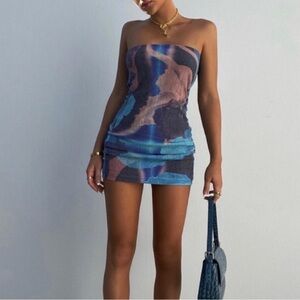 With Jean Mini Dress